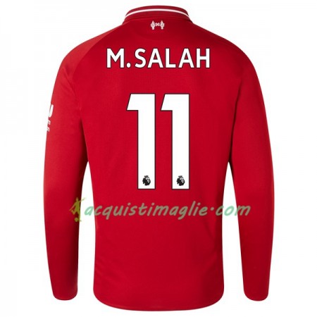 Divisa di Calcio Liverpool M.Salah 11 Prima 2018/2019 Manica Lunga